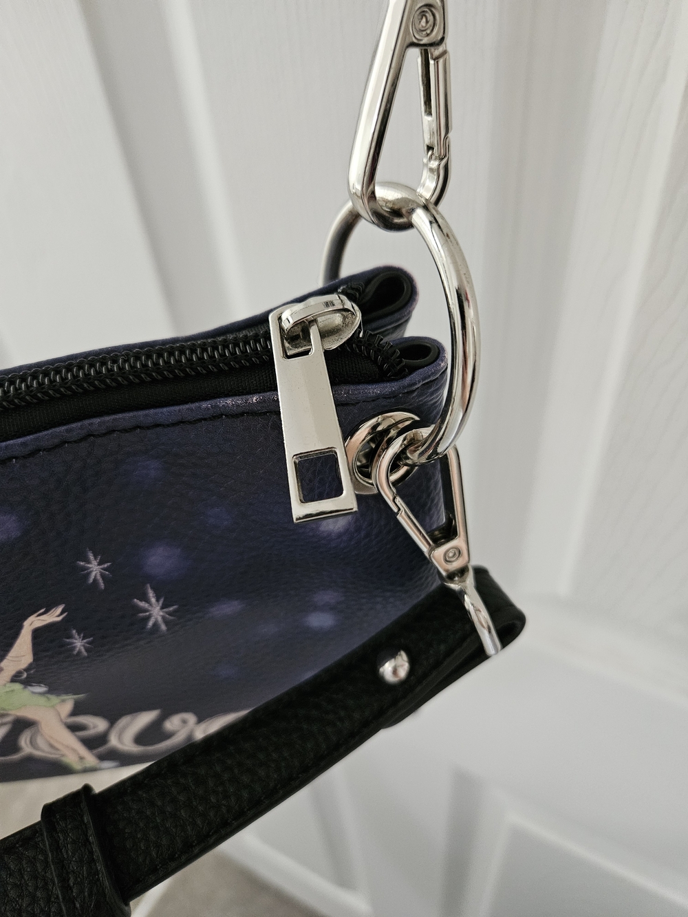 Disney Tinker Bell Crossbody Bag in Navy and Black - Picture 6 of 14